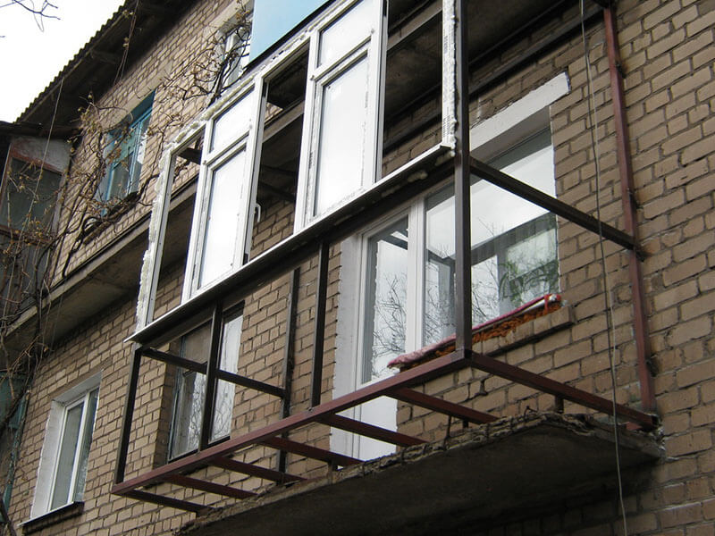 Увеличить балкон по основанию